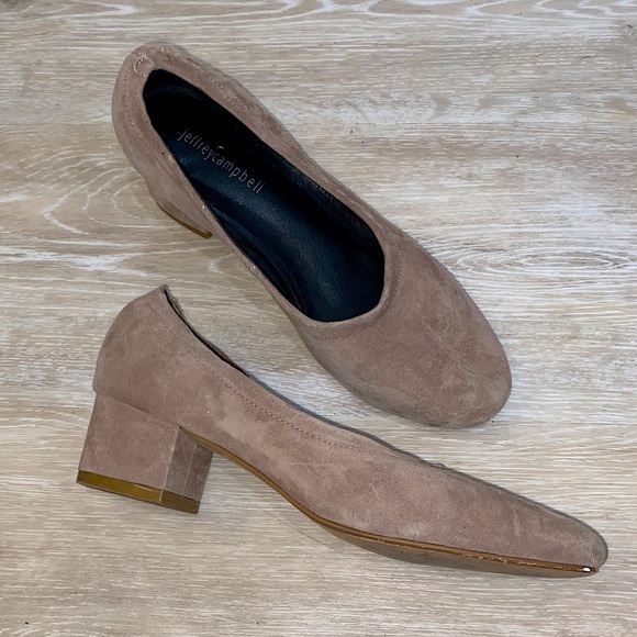 Jeffrey Campbell Bitsie Taupe Suede - Picture 3 of 12